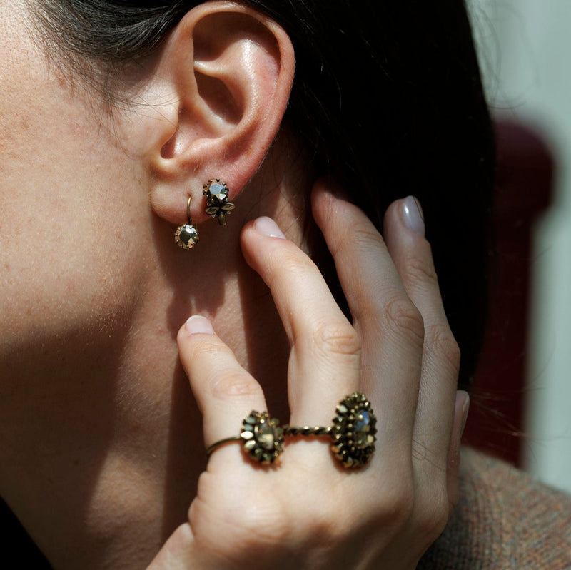 LACE bronze earrings