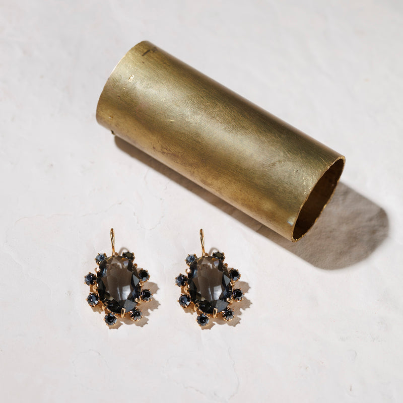 GRAZIA graphite earrings