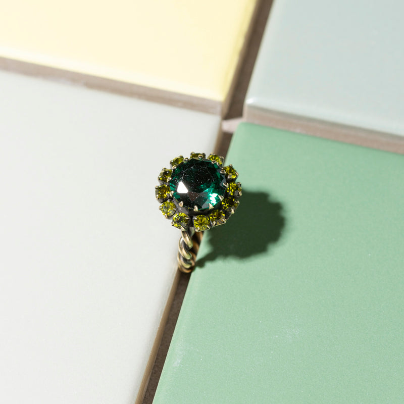 ABSINTHE emerald ring