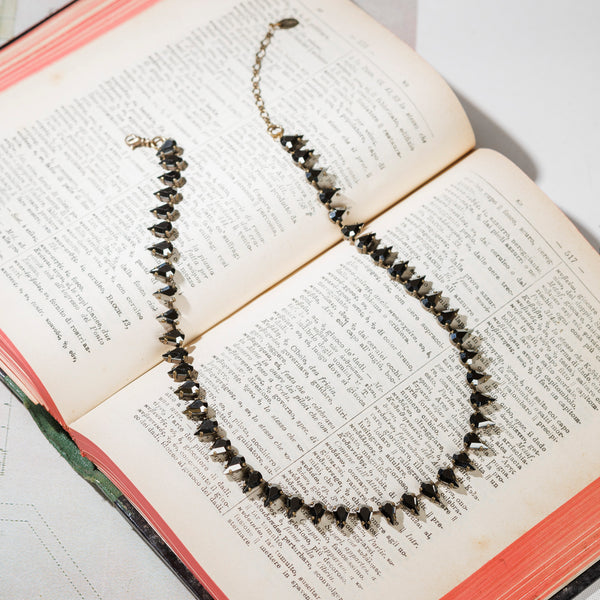 Lucia anthracite necklace